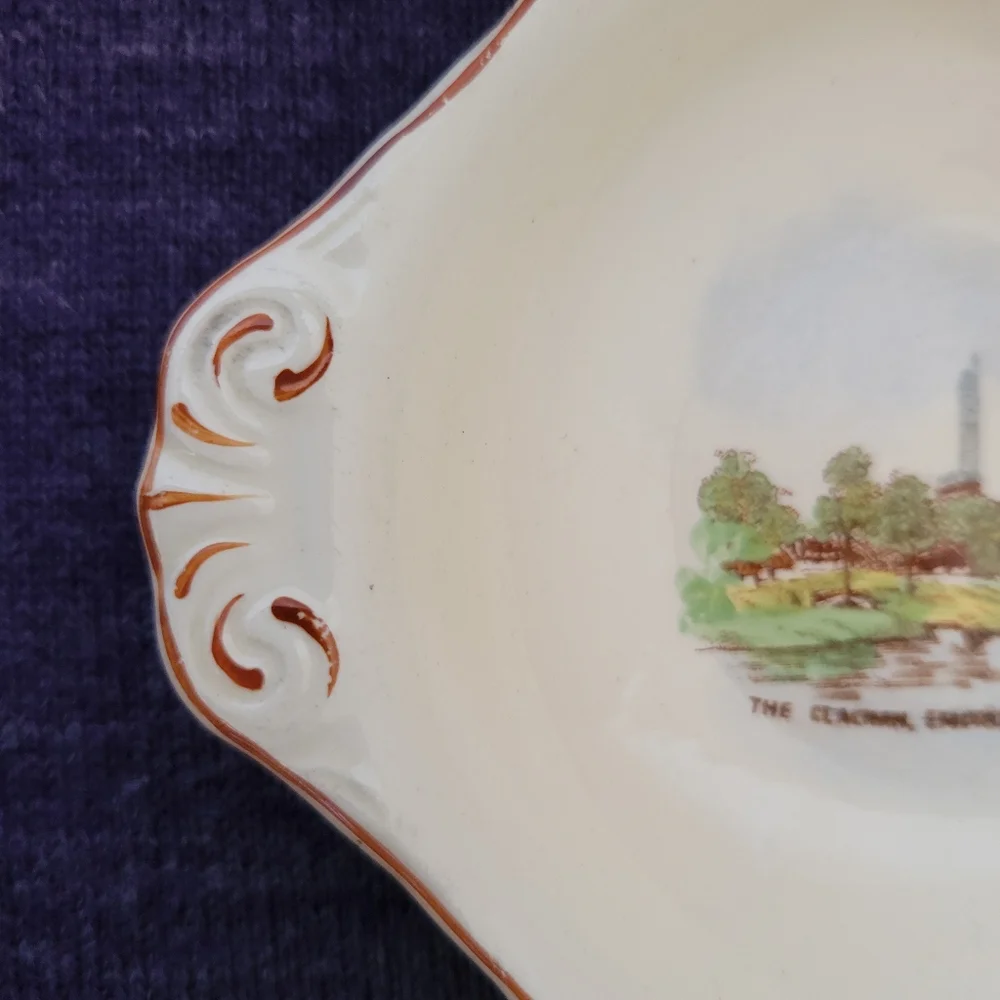 VINTAGE Art Deco Goss 1938 Empire Exhibition Tricket Dish